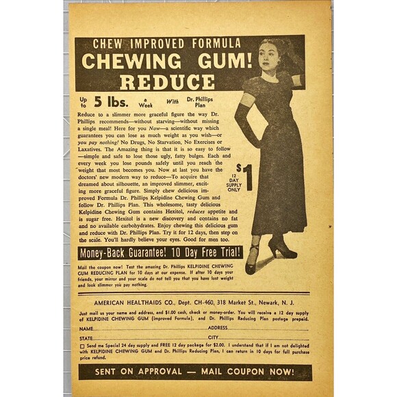 American Healthaids Art American Healthaids Chewing Gum Reduce Lose